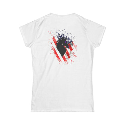 "The Red, White, And Blue" Women's Fitted T Shirt