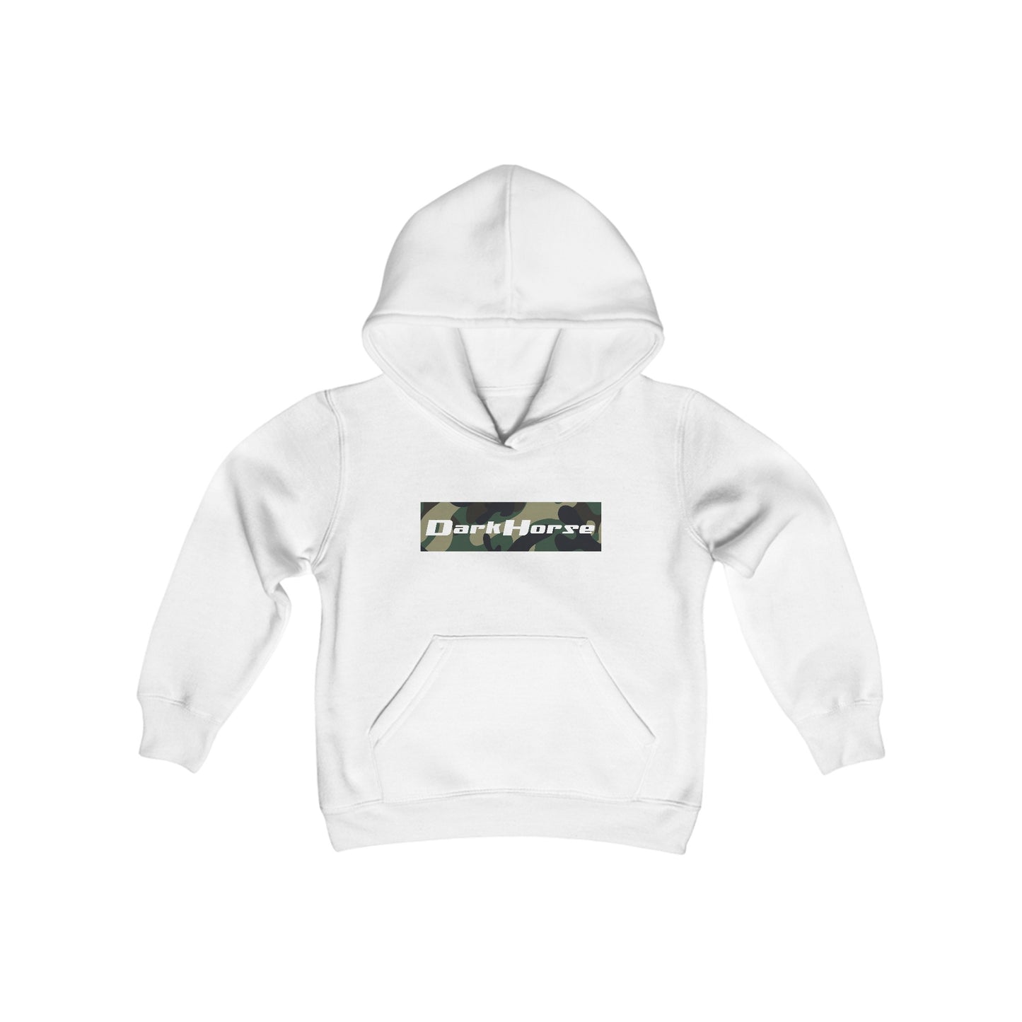 Camo Front Logo Youth Hoodie