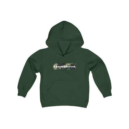 Camo Front Logo Youth Hoodie