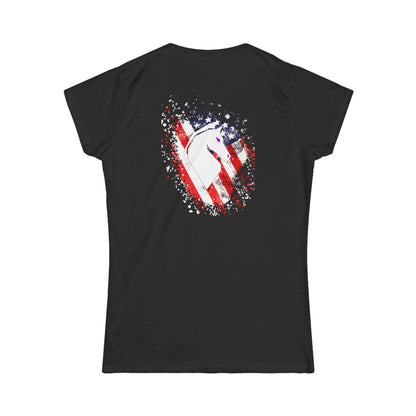 "The Red, White, And Blue" Women's Fitted T Shirt