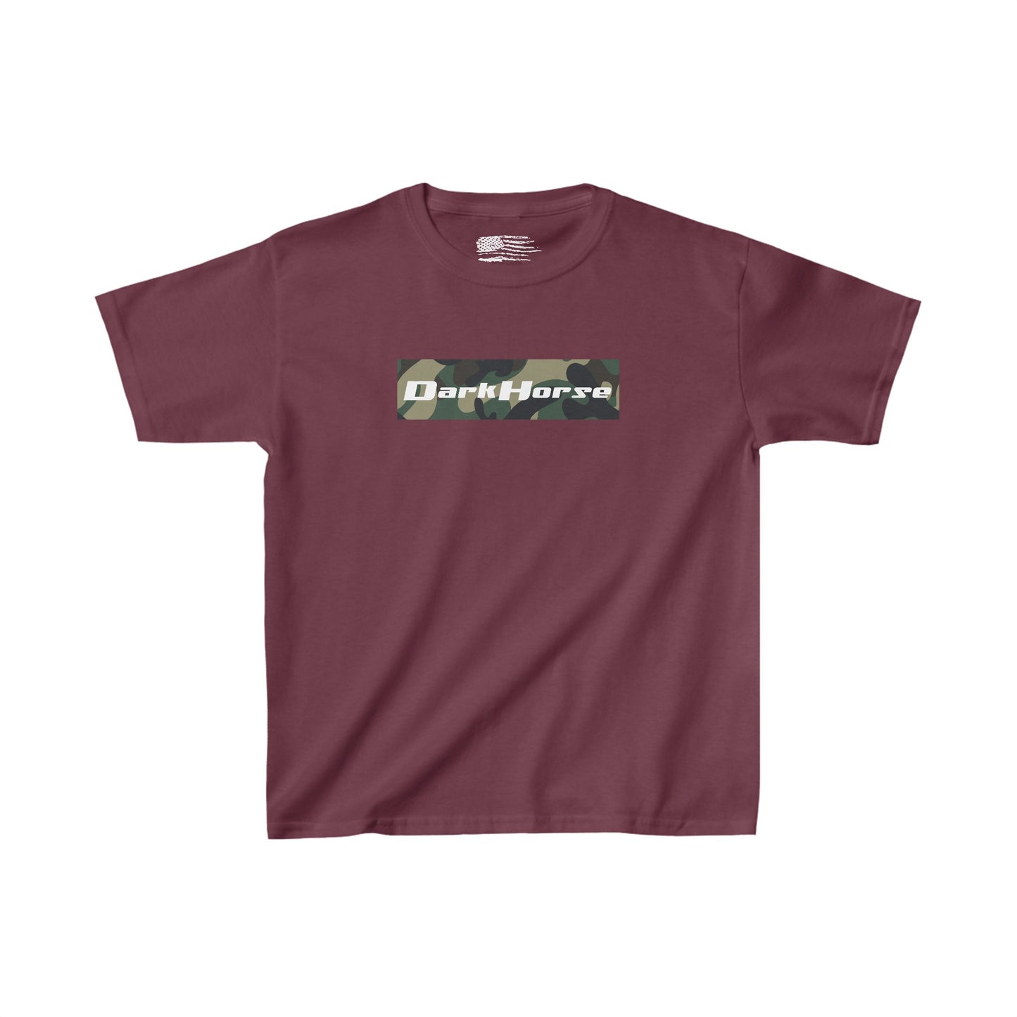 Youth Camo Front Logo T-Shirt