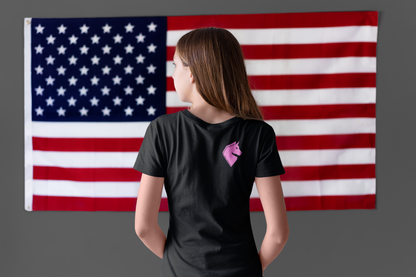 Youth Girls Camo Front Logo T-Shirt