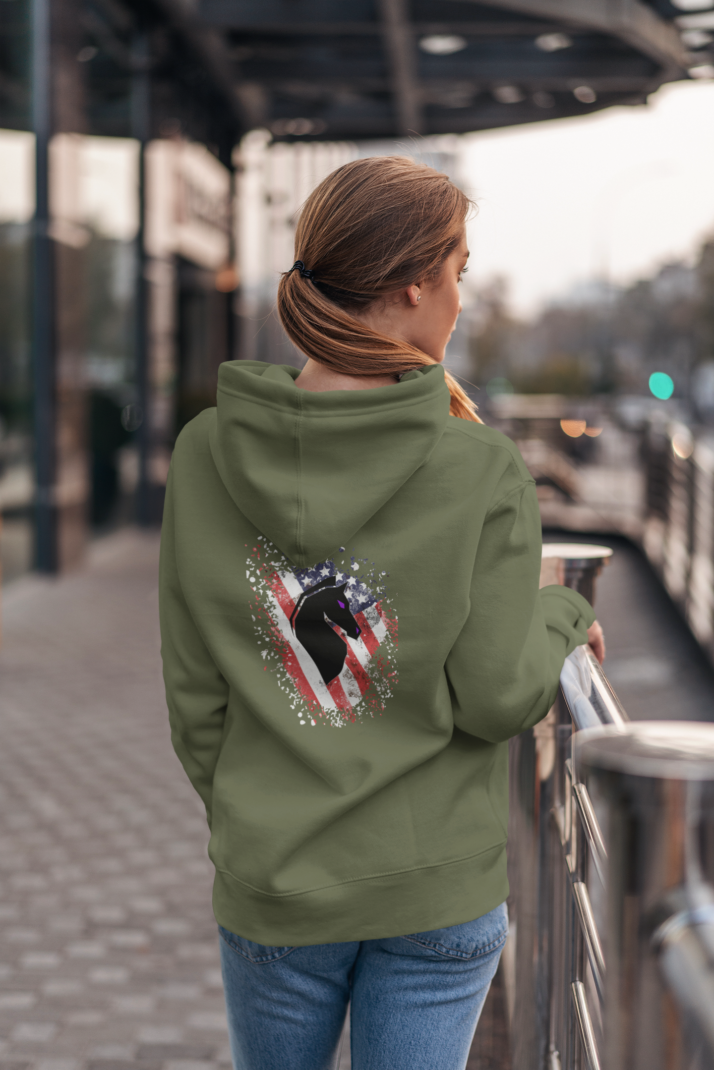 Womens "The Red, White, And Blue" Hoodie