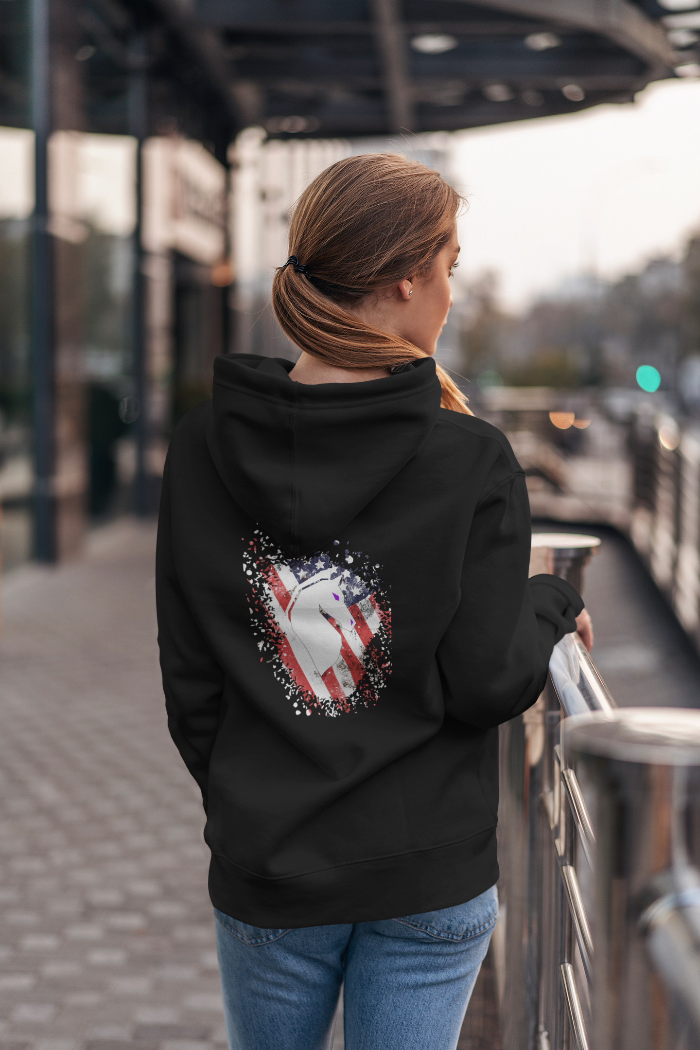 Womens "The Red, White, And Blue" Hoodie