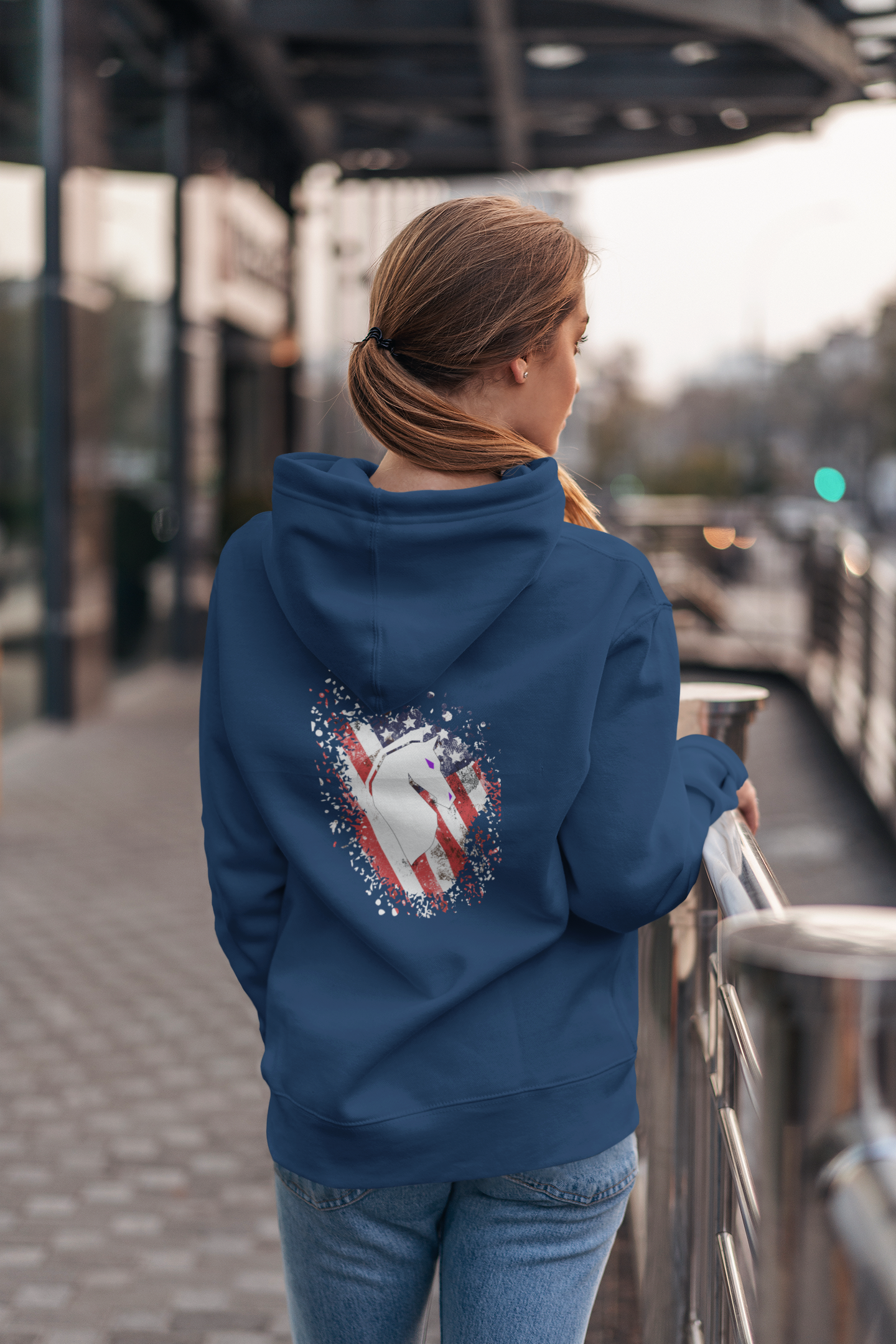 Womens "The Red, White, And Blue" Hoodie