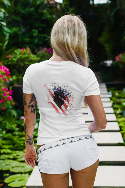 "The Red, White, And Blue" Women's Fitted T Shirt