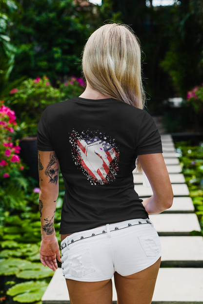 "The Red, White, And Blue" Women's Fitted T Shirt