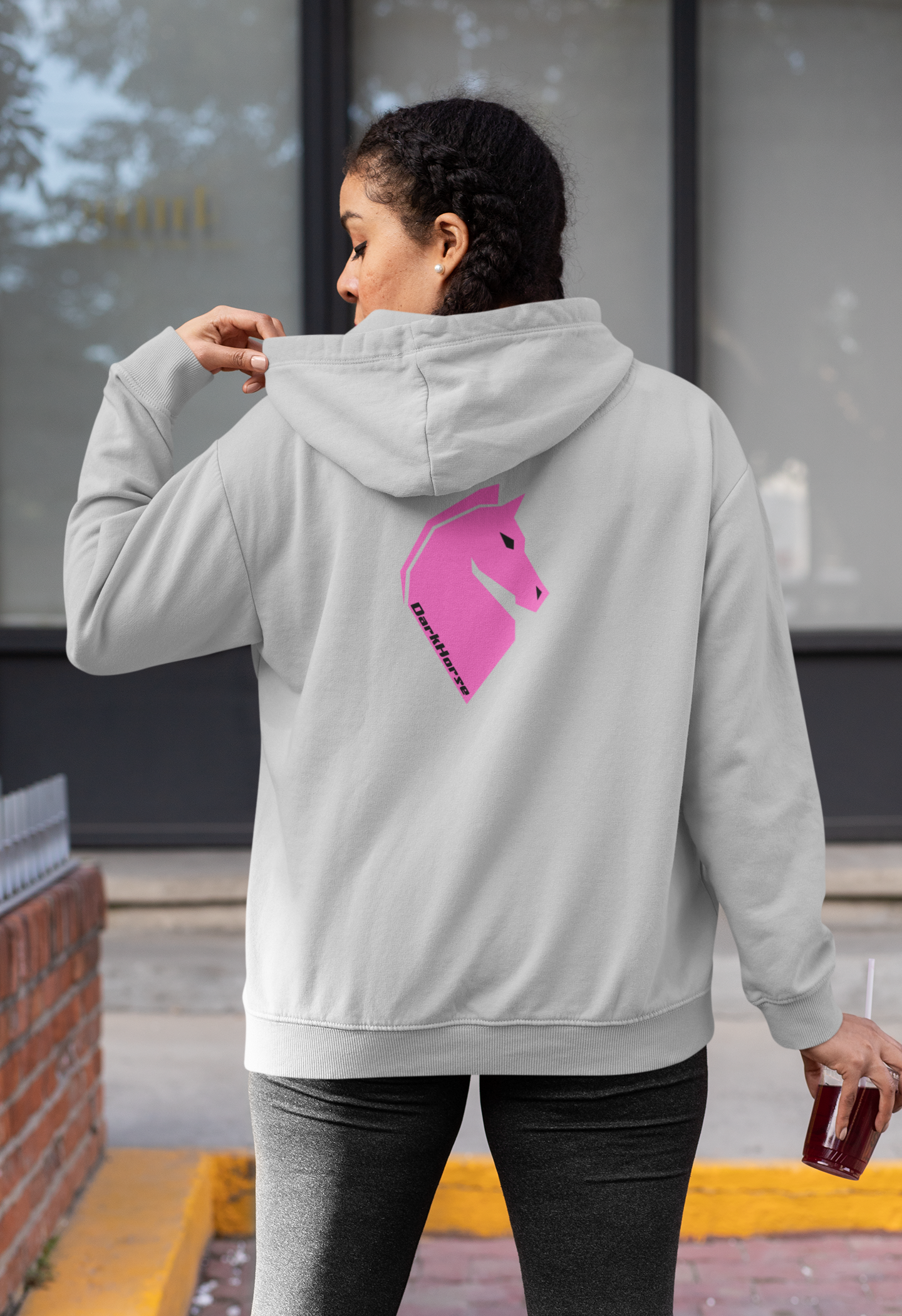 Staple DarkHorse Zip Up hoodie in Pink