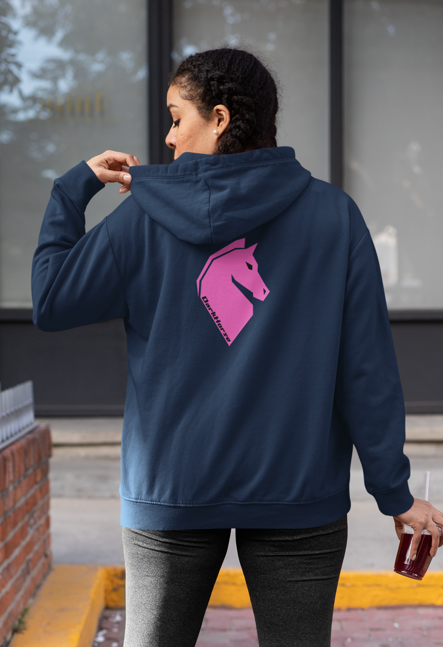 Staple DarkHorse Zip Up hoodie in Pink