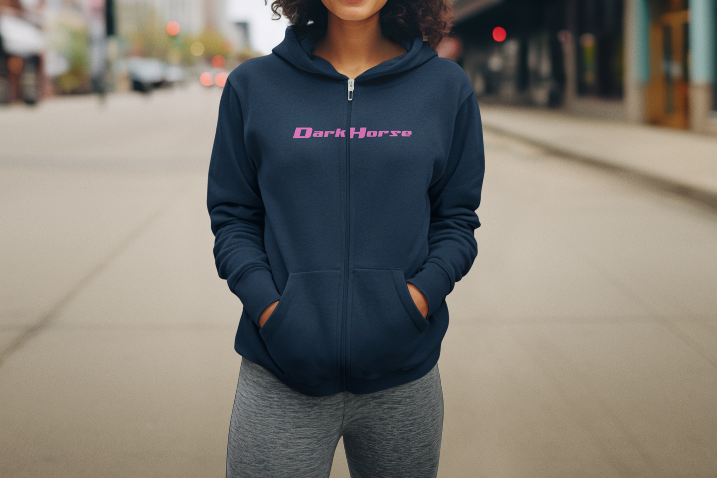 Staple DarkHorse Zip Up hoodie in Pink