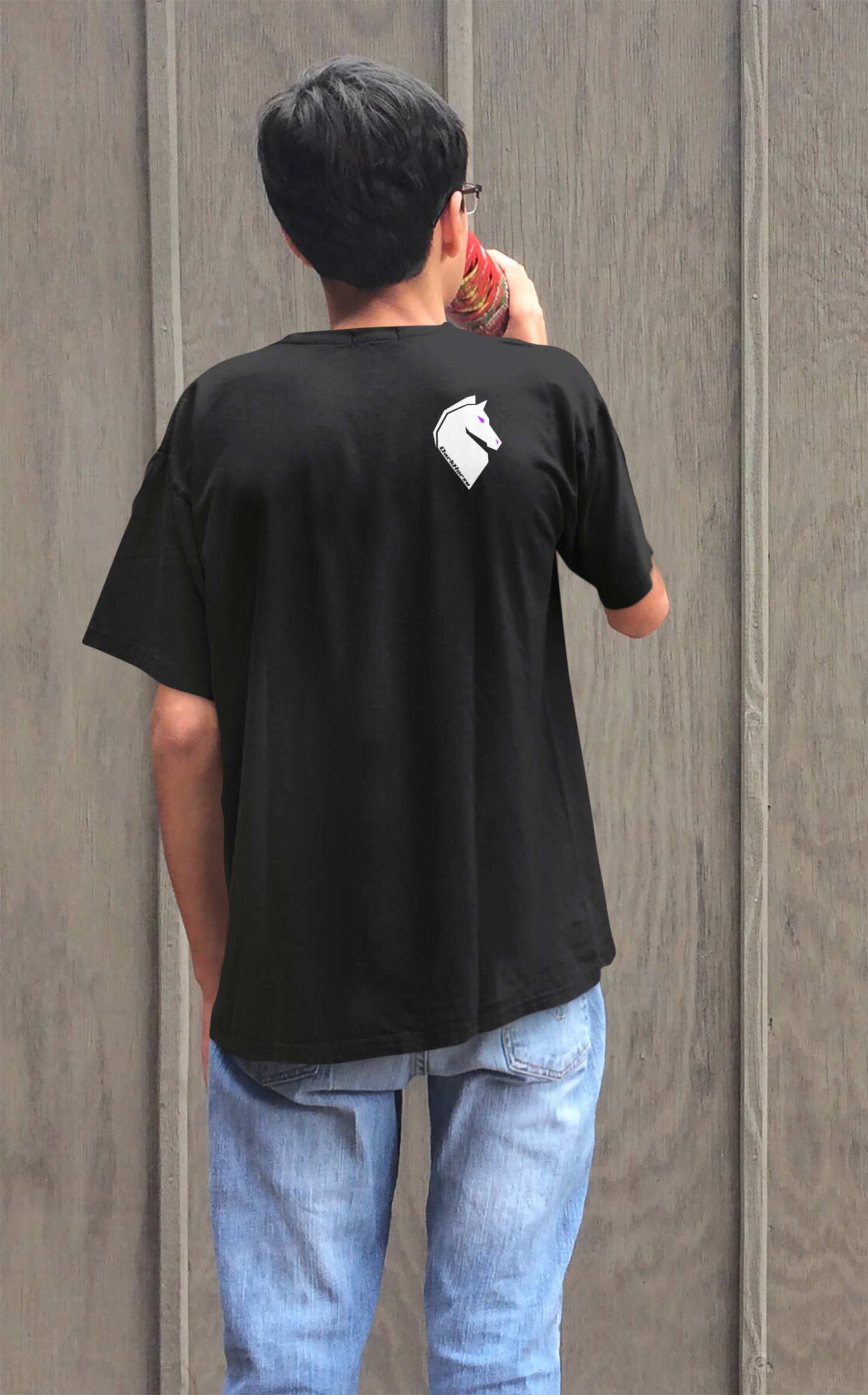 Youth Camo Front Logo T-Shirt